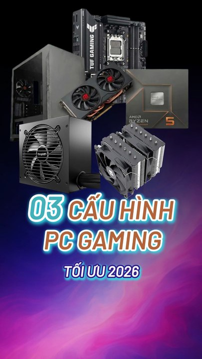 ⚡Cấu Hình PC Gaming Tối Ưu 2026