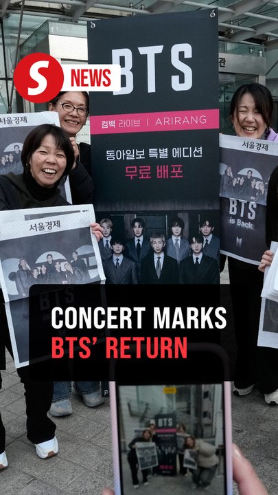 BTS comeback concert in Seoul draws fans from around the world