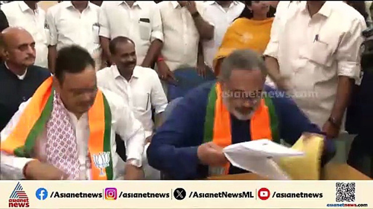നേമം മണ്ഡലത്തിൽ BJP അക്കൗണ്ട് തുറക്കുമോ?; രാജീവ് ചന്ദ്രശേഖർ നാമനിർദ്ദേശ പത്രിക സമർപ്പിച്ചു