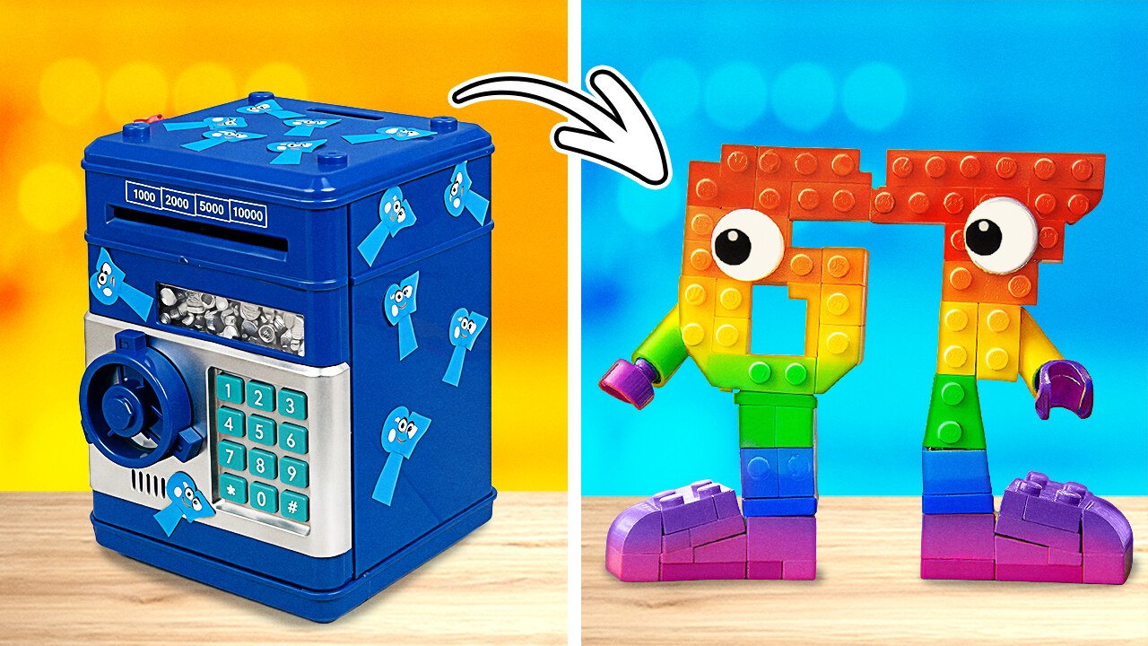 Open This Wierd Safe *Code 67* 🔐 Coolest Clay DIYs and Viral Blocks Kits
