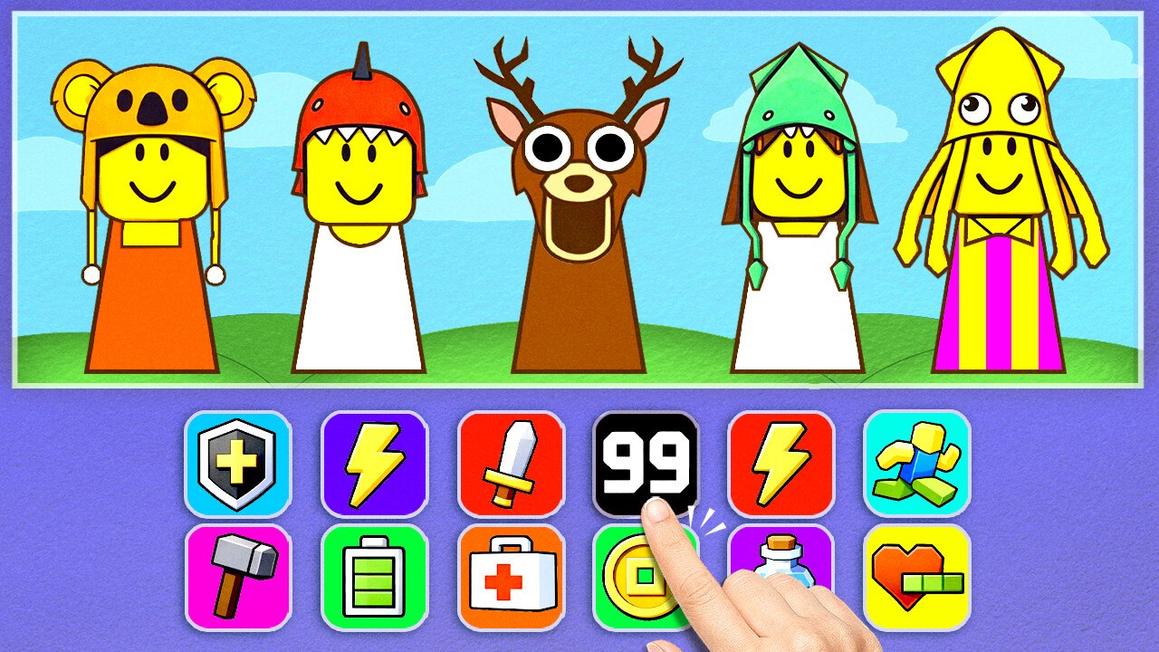 99 Nights in the Forest Paper Game! Deer Is My New Pet 😂🦌