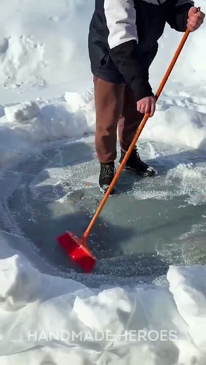 Backyard Color Ice Rink 🏡⛸️