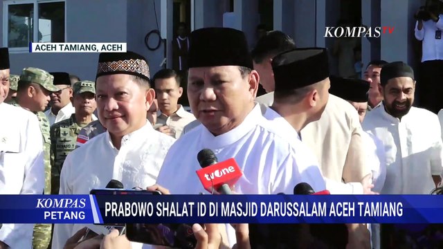 Beda Kota! Momen Prabowo Salat Idulfitri di Aceh Tamiang, Gibran di Masjid Istiqlal Jakarta