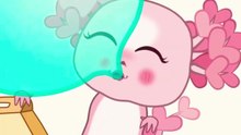 Axo’s Big Bubble Challenge! 💖 | Cute 2D Animation #Shorts