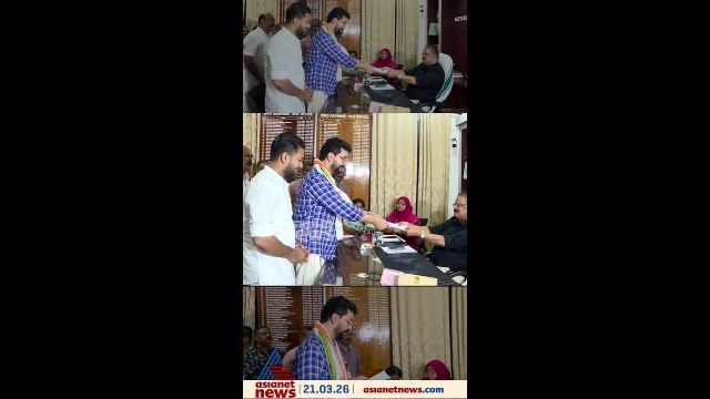 ഷാഫിപറമ്പലിനും വി കെ ശ്രീകണ്ഠനും ഒപ്പമെത്തി നാമനിർദേശ പത്രിക സമർപ്പിച്ച് രമേശ് പിഷാരടി