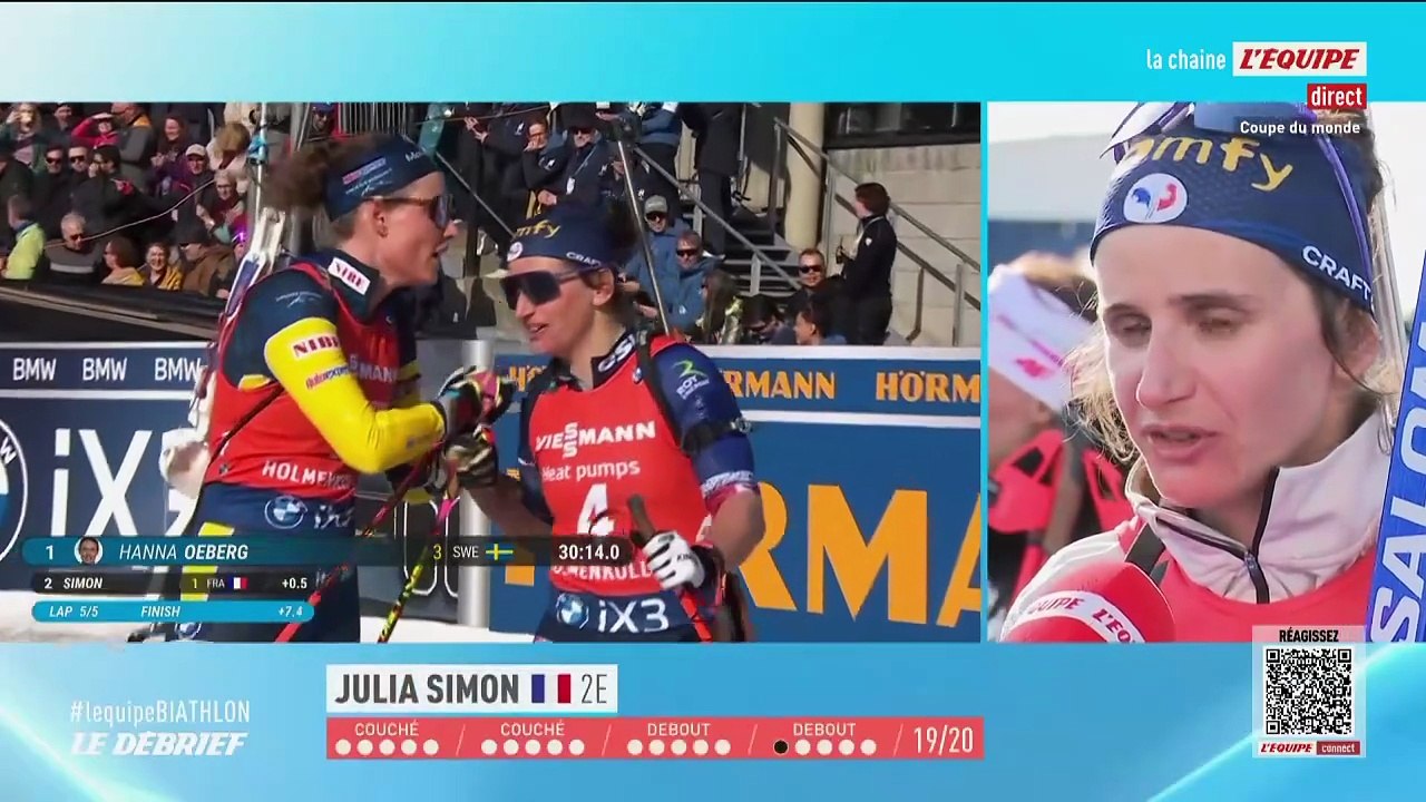 Julia Simon : « Elle joue très bien le coup, je lui aurais fait la même chose » - Biathlon - Coupe du monde