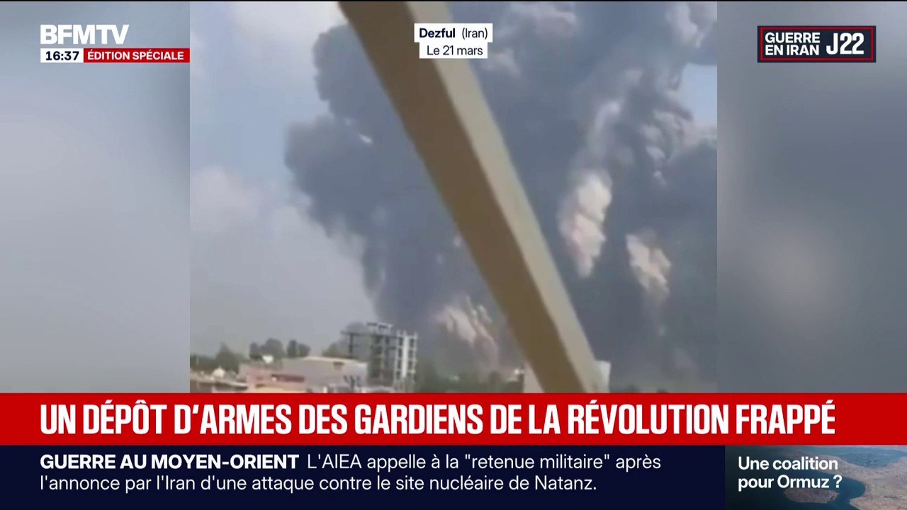 Guerre au Moyen-Orient: les images des frappes israélo-américaines sur des dépôts de munitions des Gardiens de la Révolution