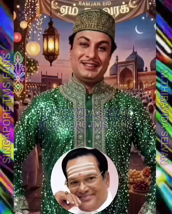 உலகத்தில் வாழும் இஸ்லாம் நண்பர்களுக்கு டி எம் எஸ் அய்யாவின் நோன்பு பெருநாள் வாழ்த்துக்கள் M.THIRAVIDA SELVAN SINGAPORE TMS FANS 2026