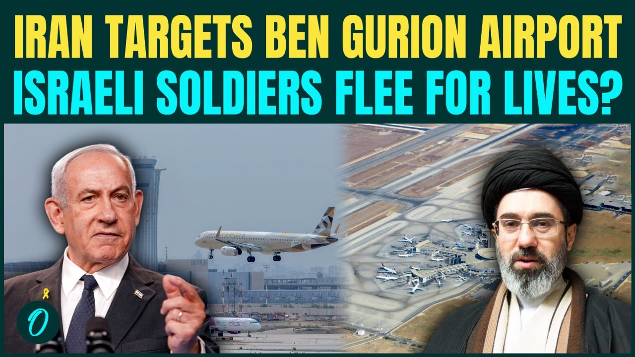 Iran STRIKES Tel Aviv Airport, IDF Jets Hit? Soldiers FLEE As Drones Hover Over Runway | Iran War
