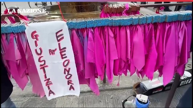 La manifestazione in piazza per Eleonora Guidi