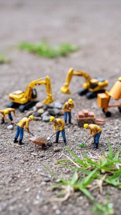 Tiny Workers Build a Dream House 🏠 | Mini Construction World