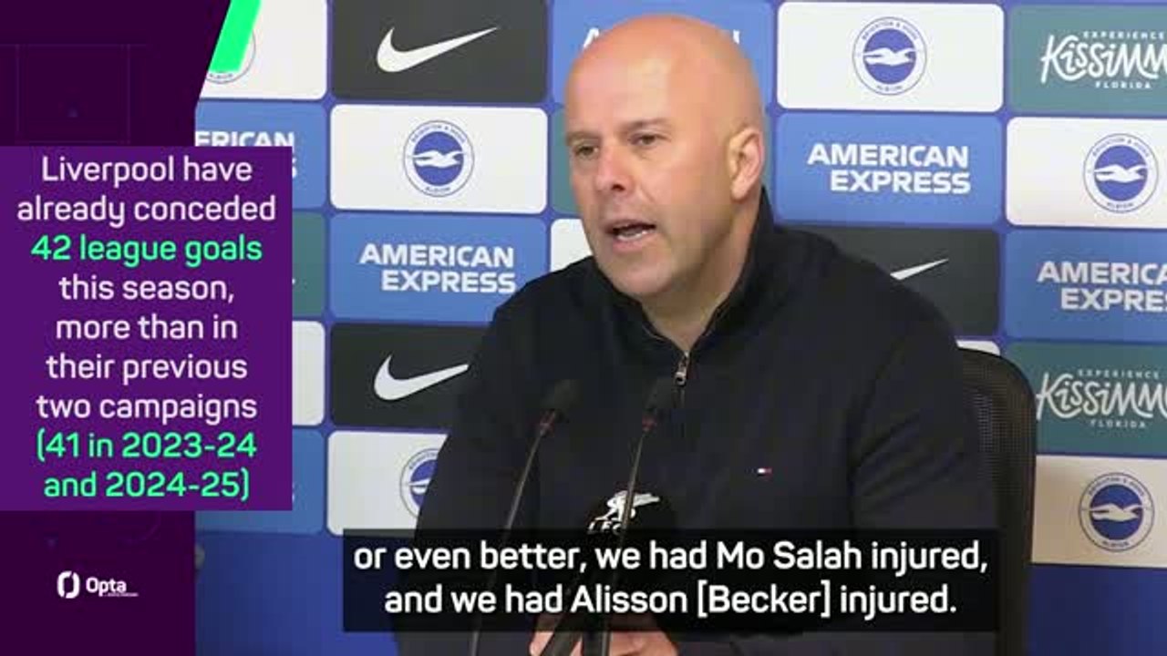Slot laments injury woes as Liverpool suffer 10th league loss of the season