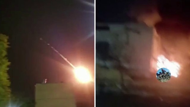 Missile iraniano colpisce la città israeliana di Dimona: il momento dell'impatto