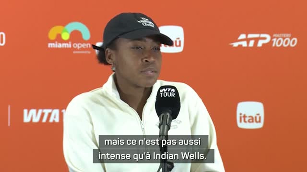 Miami - Gauff : "Mon équipe ne voulait même pas que je joue ce tournoi"