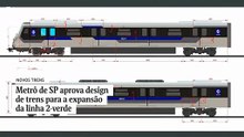 Metrô de SP aprova design de trens para a expansão da linha 2-verde
