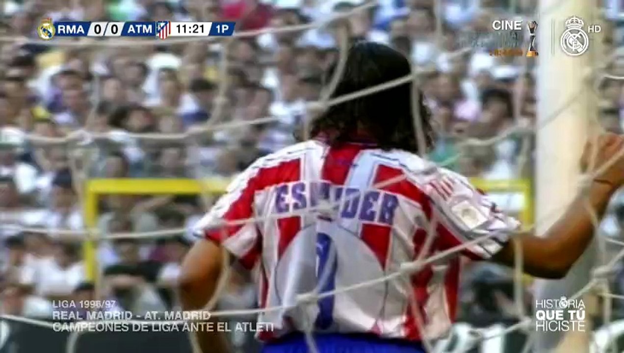 Real Madrid vs Atleti Atlético de Madrid Liga 1996 1997 Campeones P1 Primera Parte Primer tiempo Primeros 45'