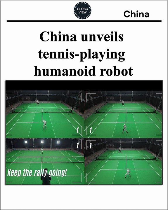 China unveils tennis-playing humanoid robot