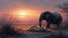 Elephant Touching Bones