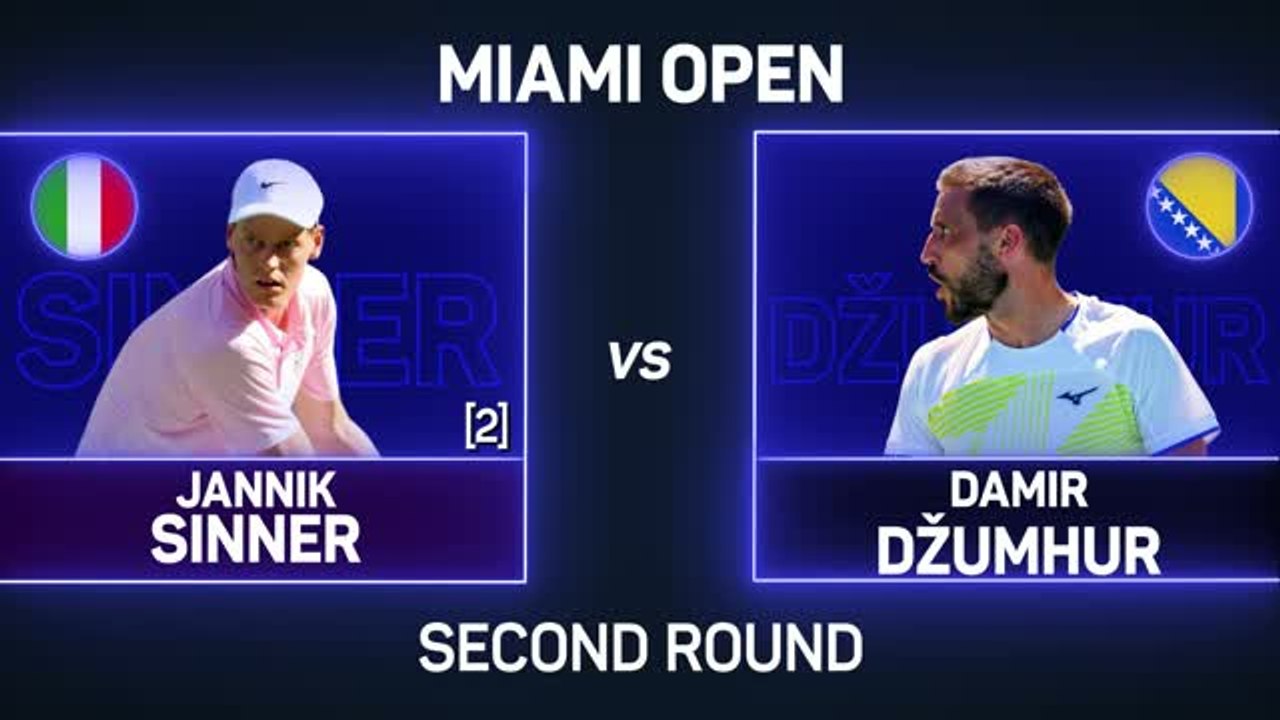 Sinner comfortably through to Miami third round