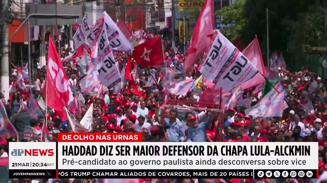 Haddad defende chapa Lula e Alckmin nas eleições para presidente
