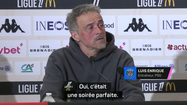 PSG - Luis Enrique : "Ça montre quel type d'équipe nous sommes"