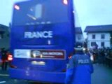 Arriver de l'equipe de France à Vevey
