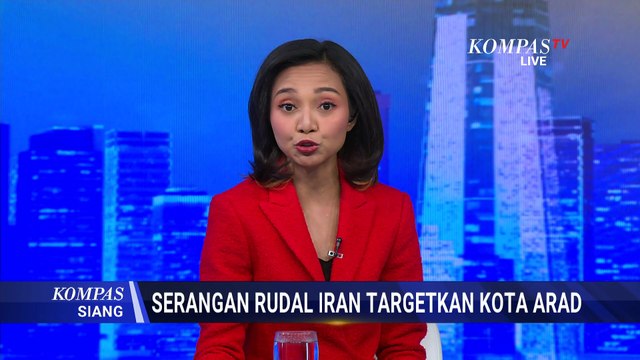 Hancur Lebur! Rudal Iran Hantam Tiga Bangunan di Arad Israel, 75 Orang Terluka | KOMPAS SIANG
