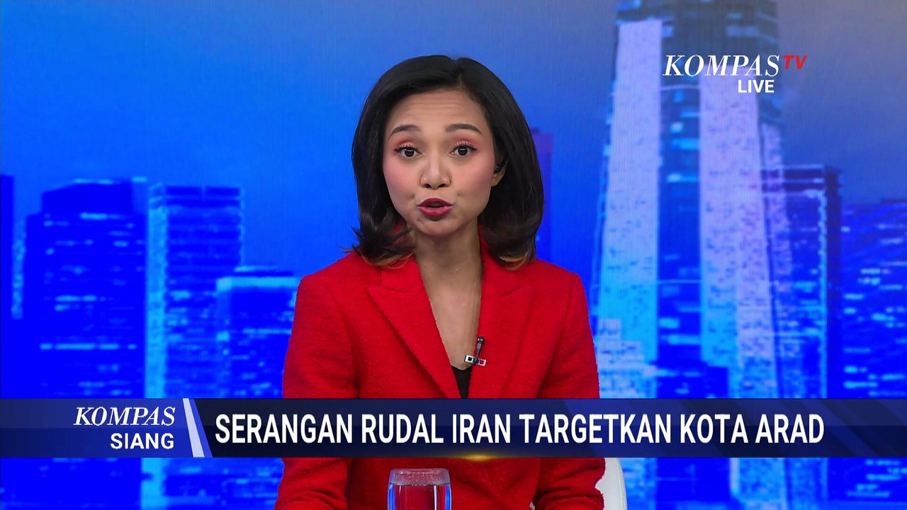 Hancur Lebur! Rudal Iran Hantam Tiga Bangunan di Arad Israel, 75 Orang Terluka | KOMPAS SIANG