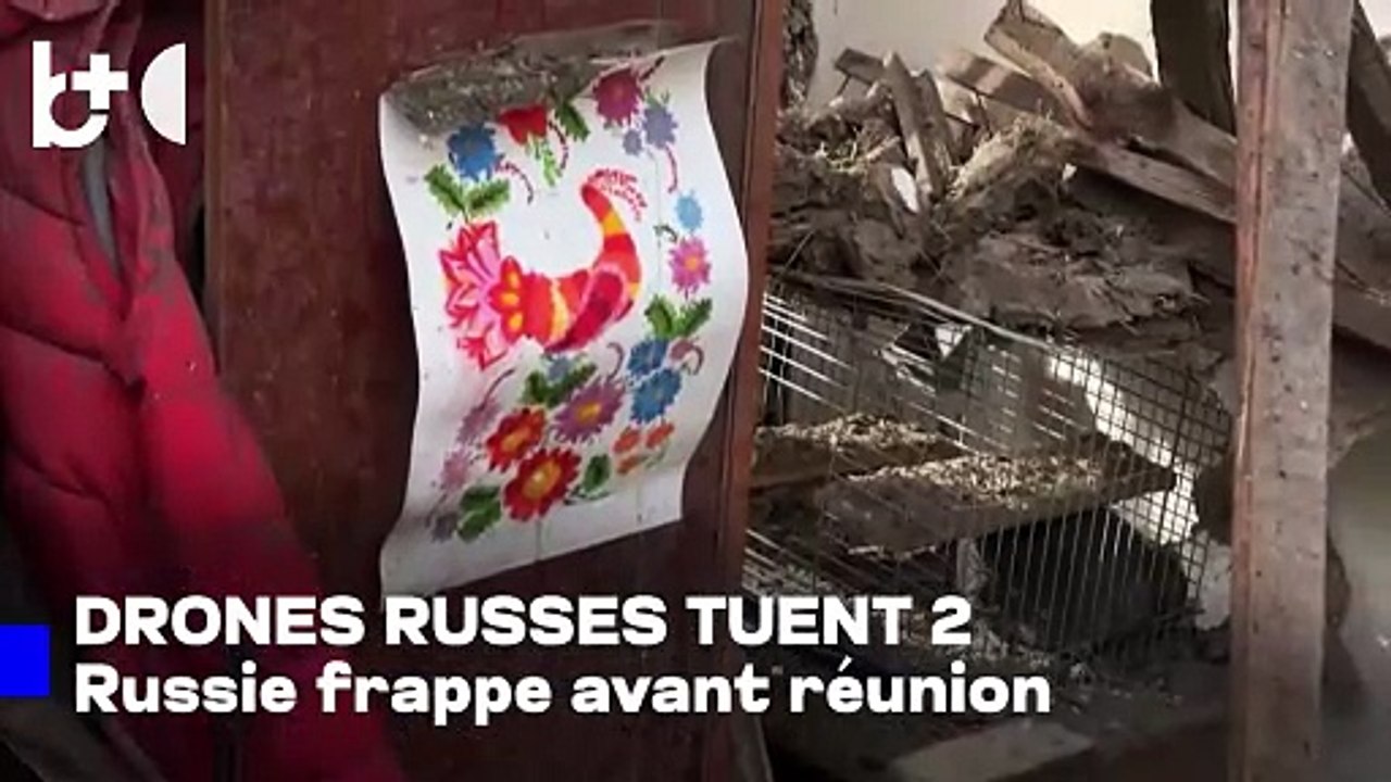 La Russie lance des drones vers l'Ukraine, morts et blessés avant les pourparlers de paix