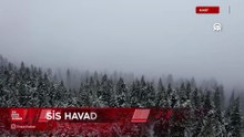 Ilgaz Dağı'nda sis havadan görüntülendi