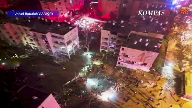 Israel Luluh Lantak! Kota Arad Dibombardir Rudal Iran