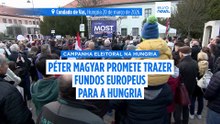 Péter Magyar inspirou os seus apoiantes em dois distritos fortes do Fidesz