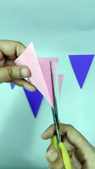 DIY Party Decor | Triangle Flag Banner at Home