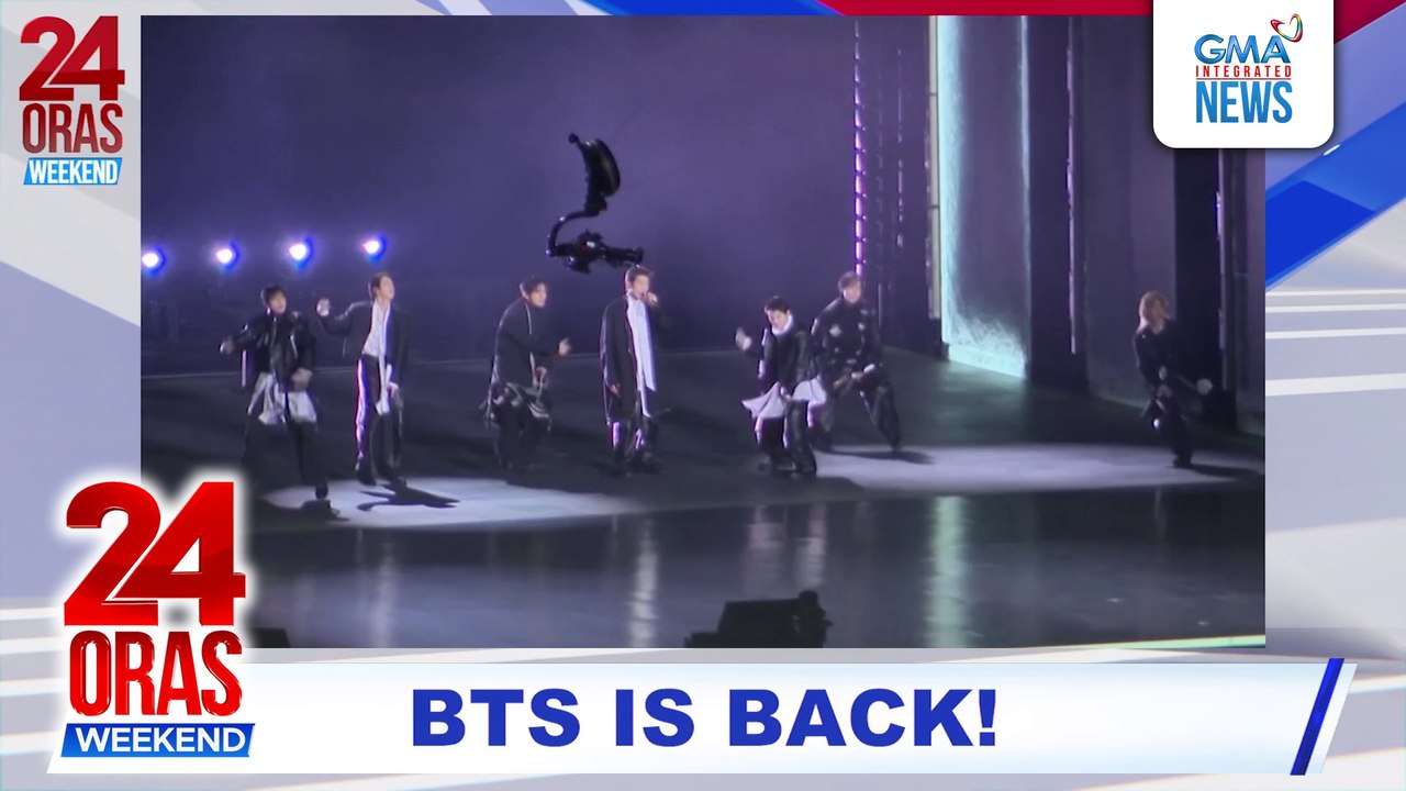 Comeback concert ng BTS, dinagsa ng worldwide fans; ilang Pinoy, emotional sa pagbabalik ng grupo | 24 Oras Weekend