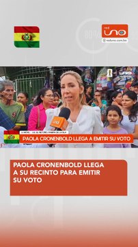 PAOLA CRONENBOLD LLEGA A SU RECINTO PARA EMITIR SU VOTO 🗳️
