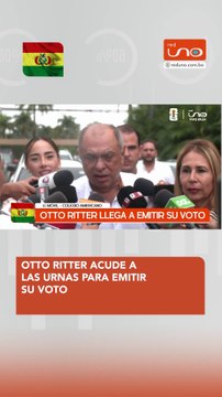 OTTO RITTER LLEGA A LAS URNAS PARA EMITIR SU VOTO