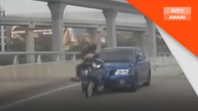 Penunggang motosikal maut dirempuh kereta di Lebuhraya SUKE