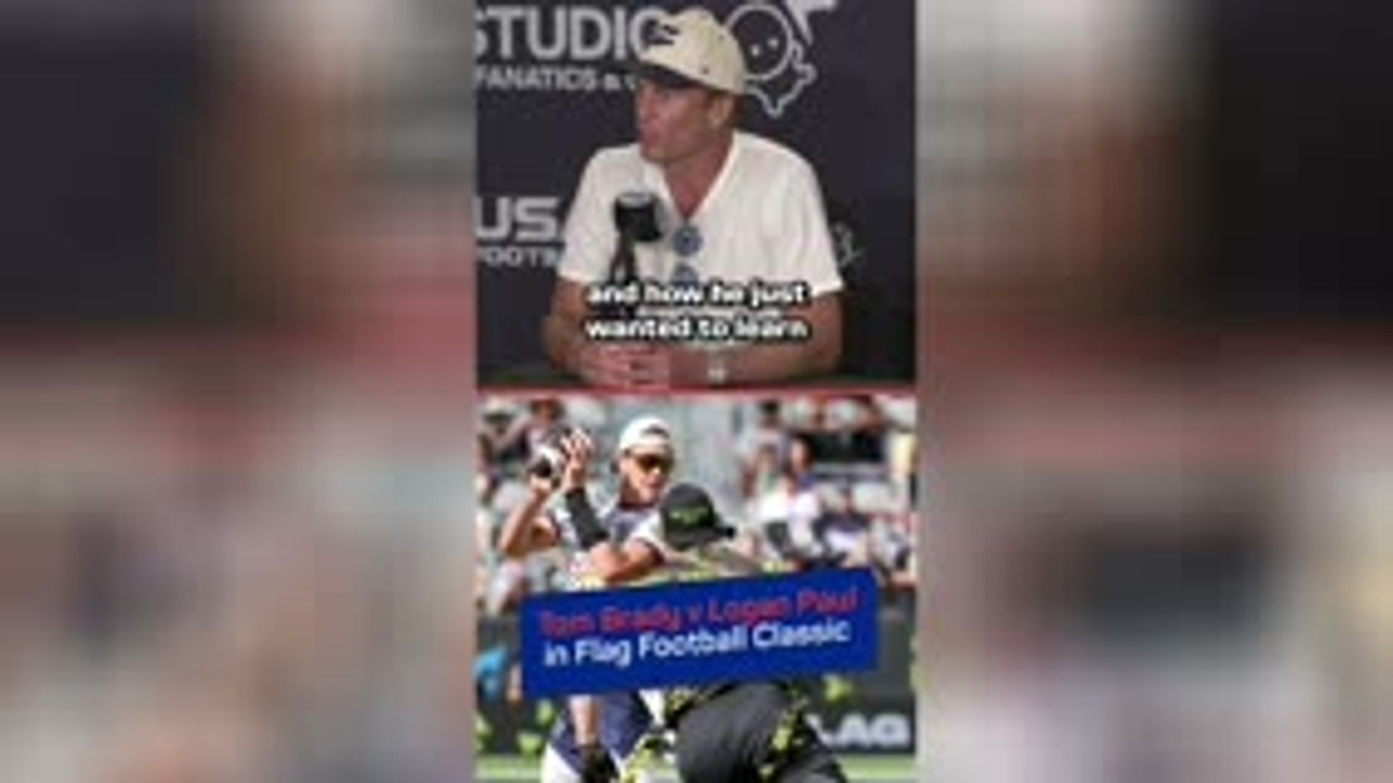 Tom Brady admits he respects Logan Paul's drive to succeed after their clash in the flag football event.