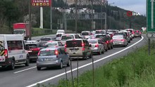 Tatil bitti, çile başladı! Kocaeli geçişinde trafik durma noktasında