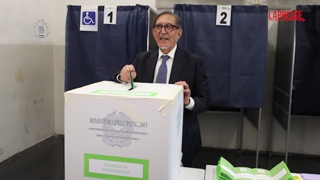 Il presidente del Senato Ignazio La Russa ha votato per il referendum sulla Giustizia a Milano