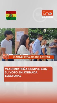 El político Carlos Subirana acudió a su recinto electoral para emitir su voto