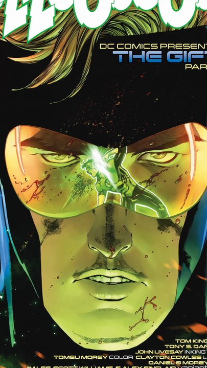 Booster Gold offre un cadeau à Batman