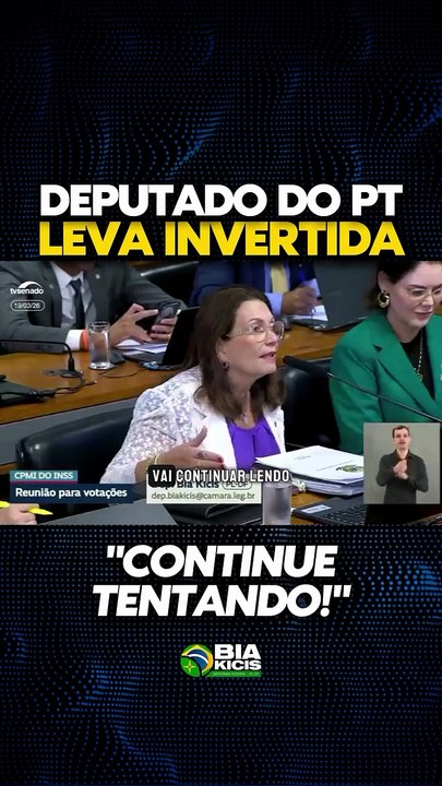 Deputado do PT leva invertida