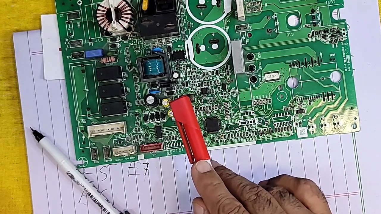 DC Inverter AC PCB 7805 IC Zener Diode Theory and Practical Dc inverter ac pcb practical class Babar - DC Inverter A C PCB Training Class (720p, h264, youtube)