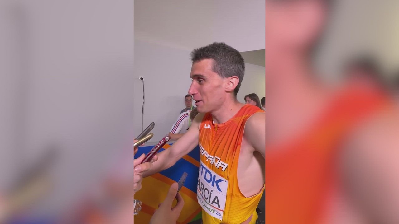 La emoción de Mariano García tras ser campeón mundial en los 1.500 metros