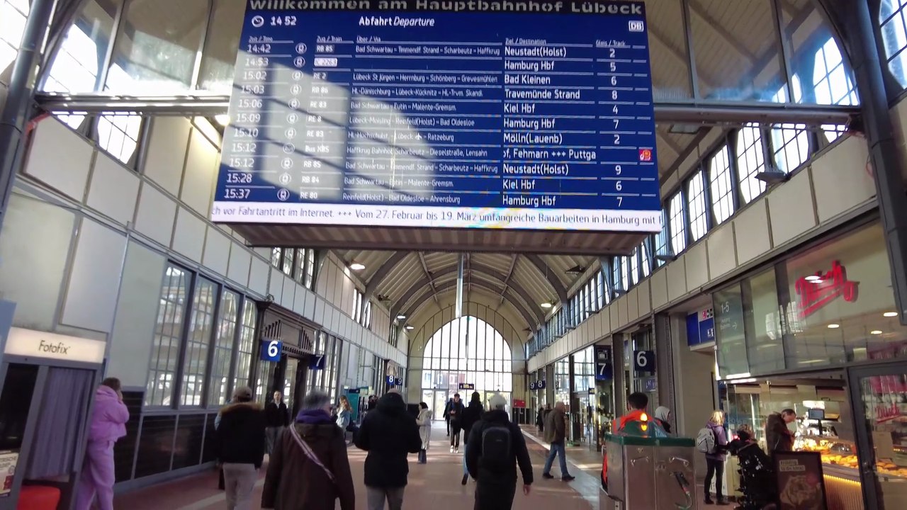 Ein Spaziergang durch den Lübecker Hauptbahnhof