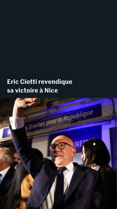 Eric Ciotti revendique sa victoire à Nice