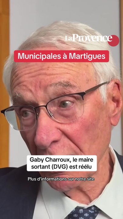Résultats municipales 2026 à Martigues : Gaby Charroux (DVG) réélu maire