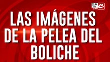 Las imágenes de la pelea del boliche en donde murió un hombre