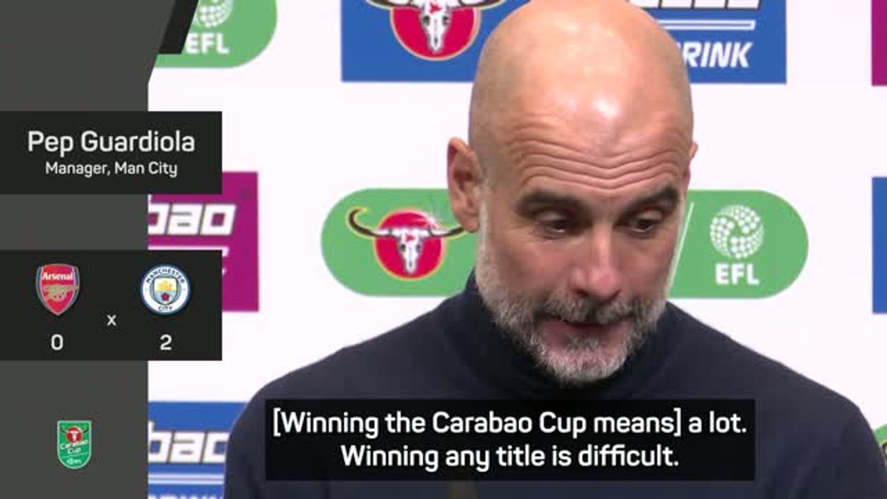 Guardiola makes Arsenal claim after 'special' Carabao Cup win